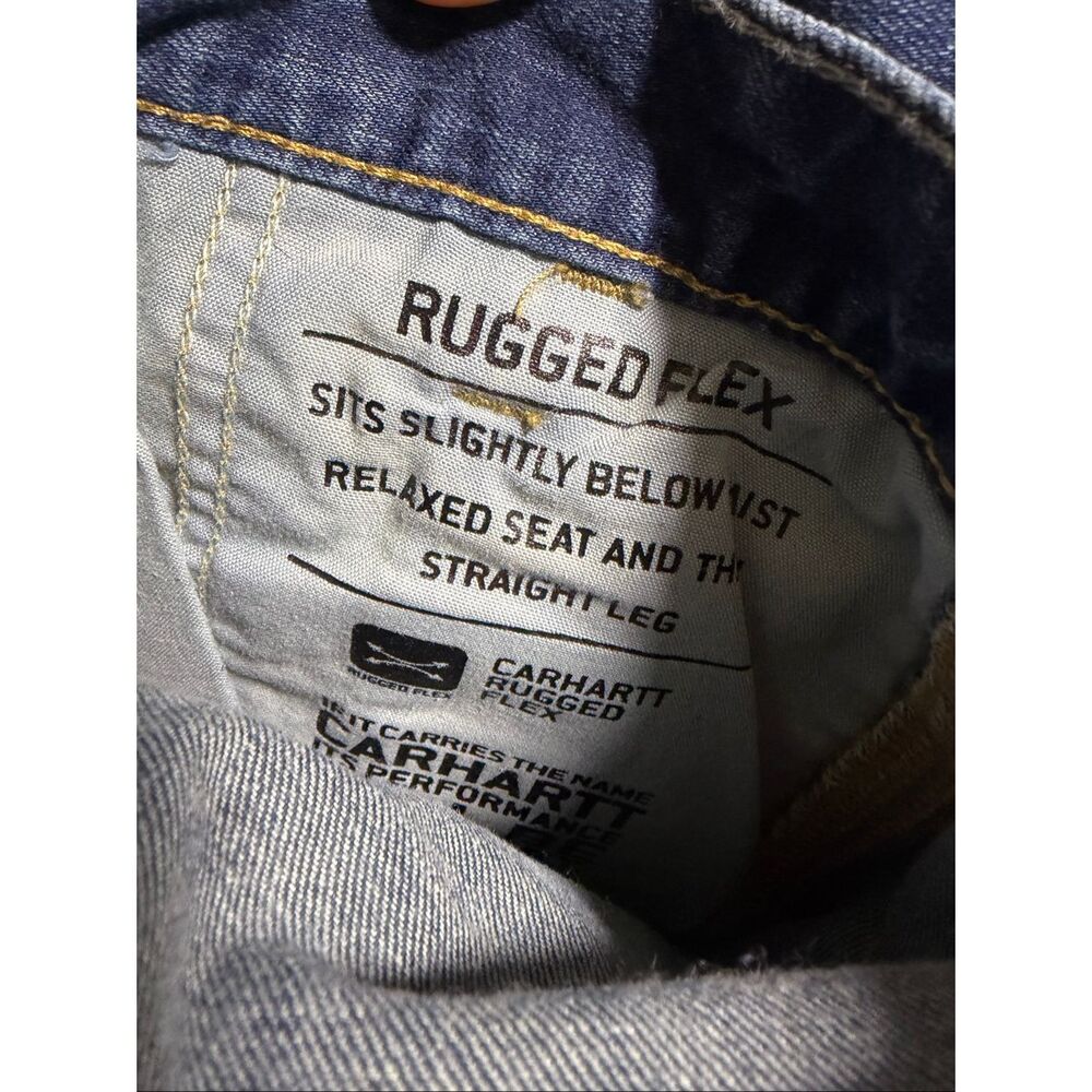 Carhartt Mens Jeans 44 x 32 Relaxed Fit Work Pants Rugged Flex Carpenter - Picture 4 of 4